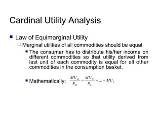 Consumer preference and choice(production theory) | PPT