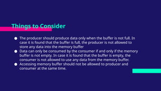 Consumer Producer Problem in Java using Queue and get put methods | PPTX