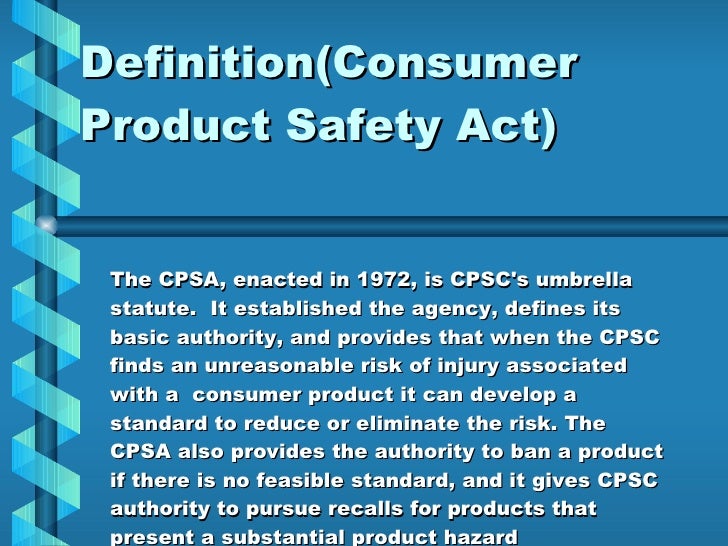 Consumer Product Safety Commission[1]