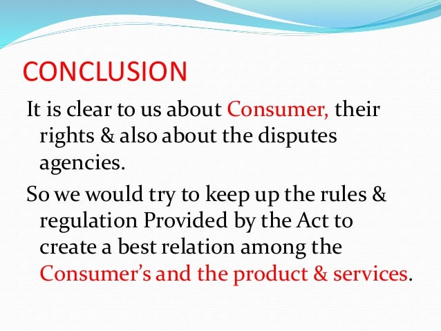 consumer rights essay conclusion