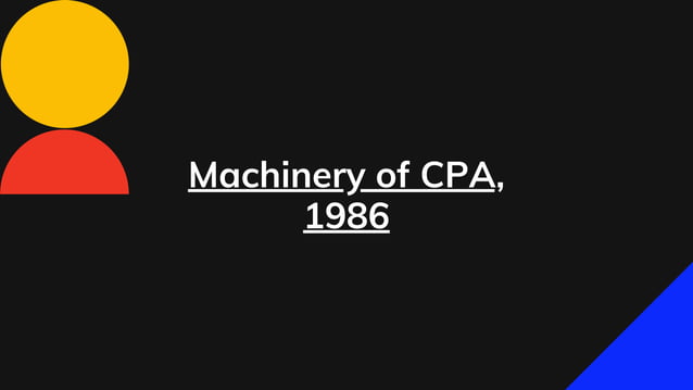 Consumer Protection Act 1986 Ppt