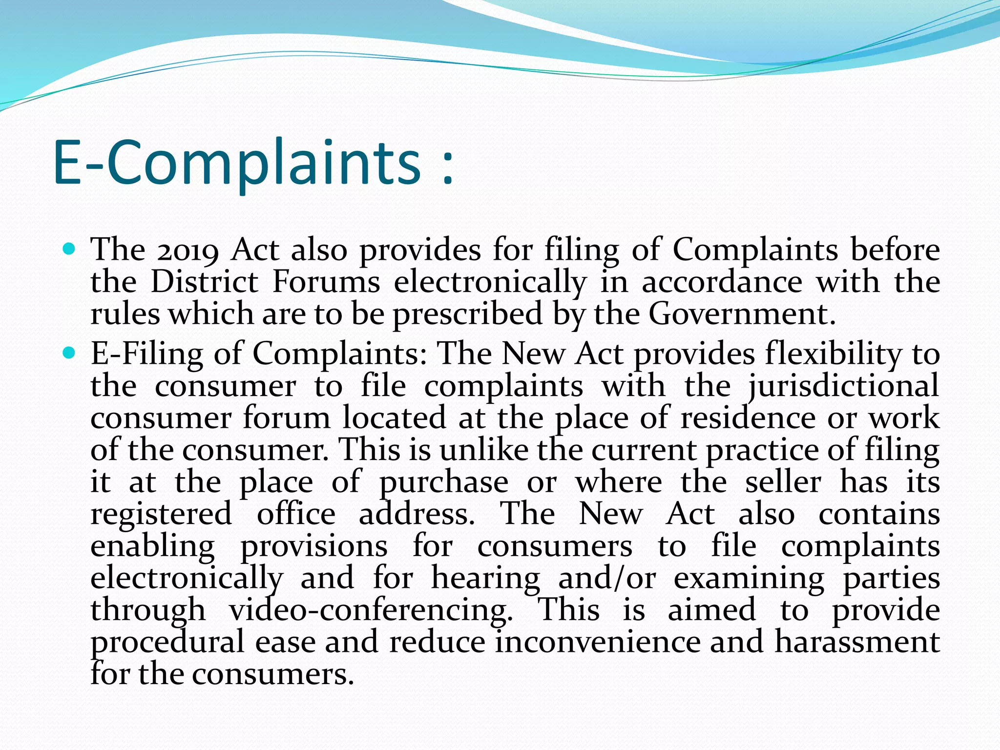 Consumer protection act, 2019 | PPTX