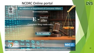 NCDRC Online portal
22
 