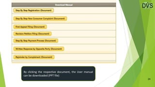 24
By clicking the respective document, the User manual
can be downloaded (PPT file)
 