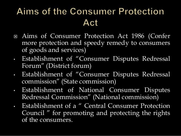 Consumer Protection Act, 1986 Background
