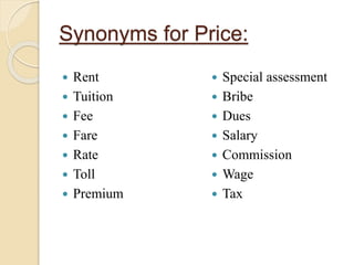 Consumer psychology and Pricing | PPTX