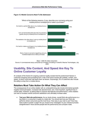 eCommerce Web Site Performance Today




Figure 12: Mobile Concerns Need To Be Addressed


            “Which of the follo...