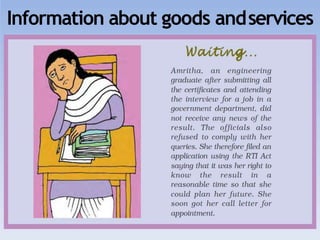 Information about goods andservices
 