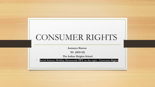 Consumer rights ppt | PDF