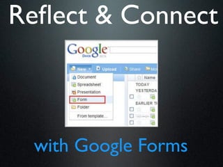 Reﬂect & Connect



 with Google Forms
 