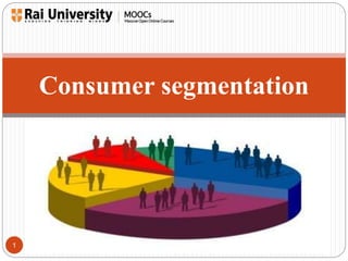 1 
Consumer segmentation 
 