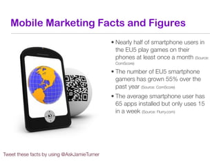 Mobile Marketing Facts and Figures
                                             • Nearly half of smartphone users in
     ...