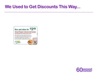 We Used to Get Discounts This Way...
 
