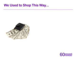 We Used to Shop This Way...
 