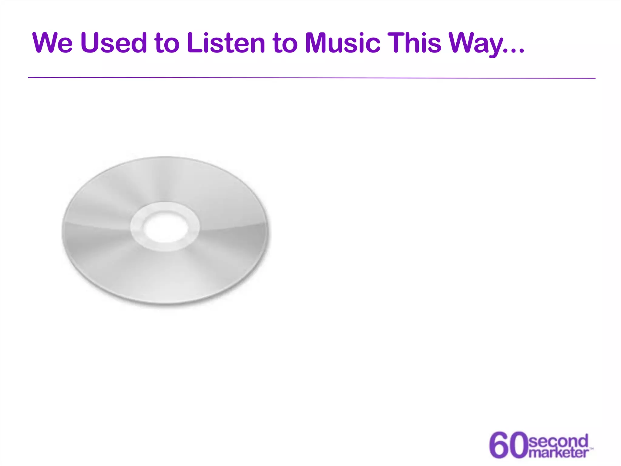 We Used to Listen to Music This Way...

 