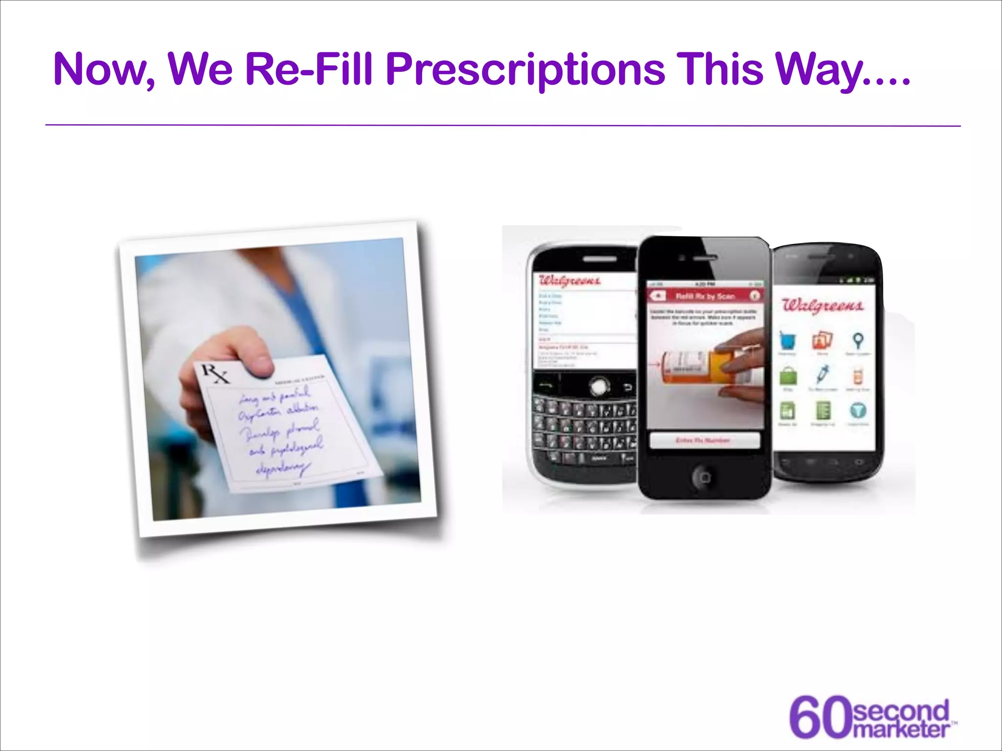 Now, We Re-Fill Prescriptions This Way....

 