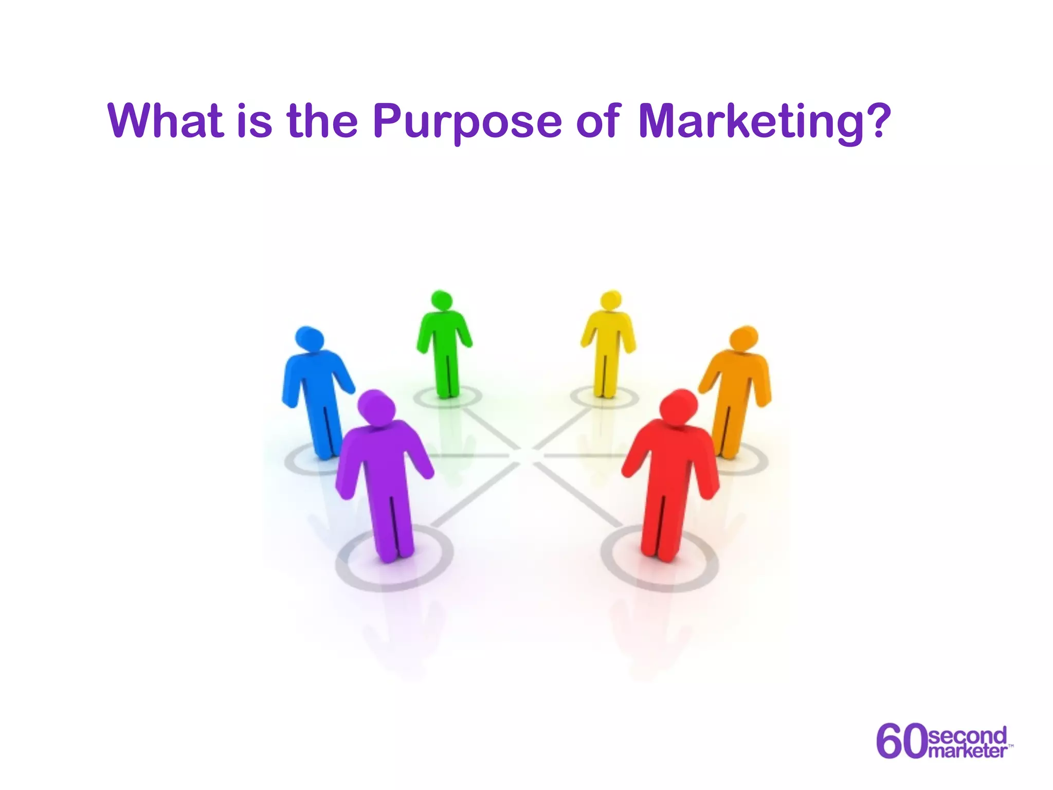 What is the Purpose of Marketing?
 