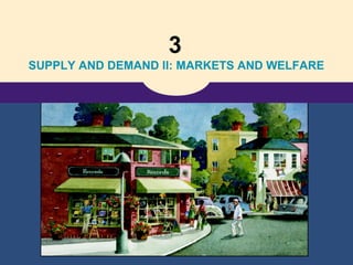 3
SUPPLY AND DEMAND II: MARKETS AND WELFARE
 