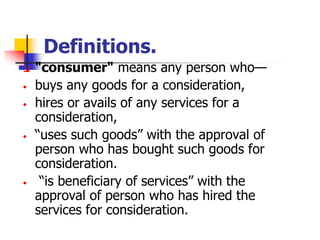 Consumers Protection act 1986 in bus.ppt