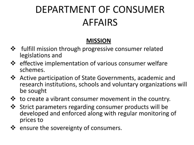 Consumers, rights and responsibilites ppt | PPTX | Commodities | Economy