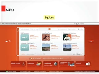 Nike+
Equipes
 