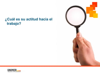 ¿Cuál es su actitud hacia el
trabajo?
 
