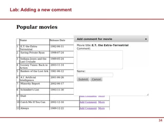 Lab: Adding a new comment




                            34
 