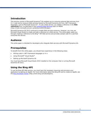 Consuming web services_ax2012 | PDF