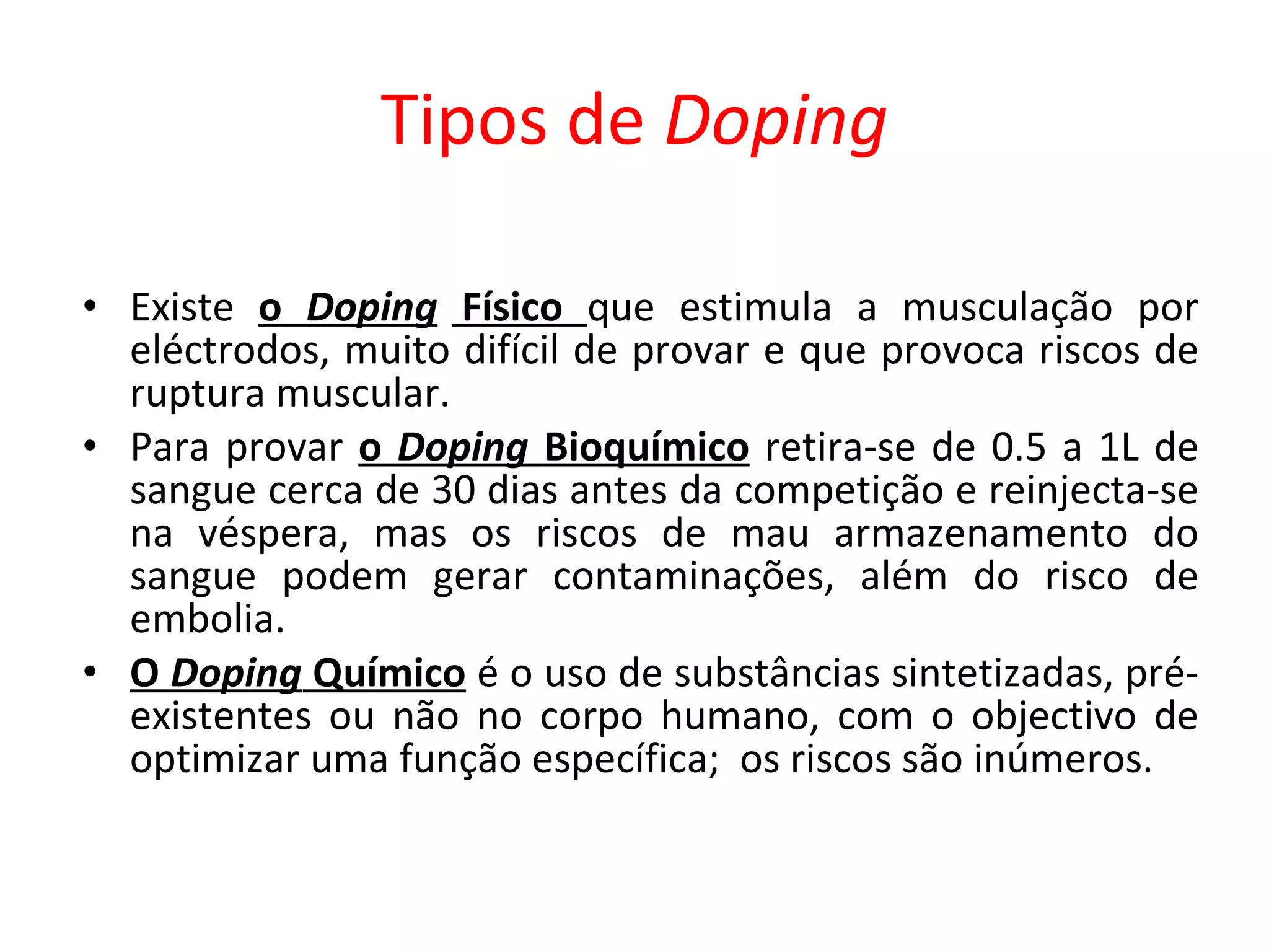 Consumo De SubstâNcias Psicoactivas O Doping | PPT
