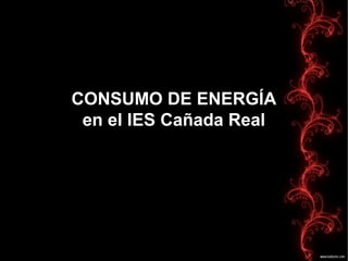 CONSUMO DE ENERGÍA
en el IES Cañada Real

 