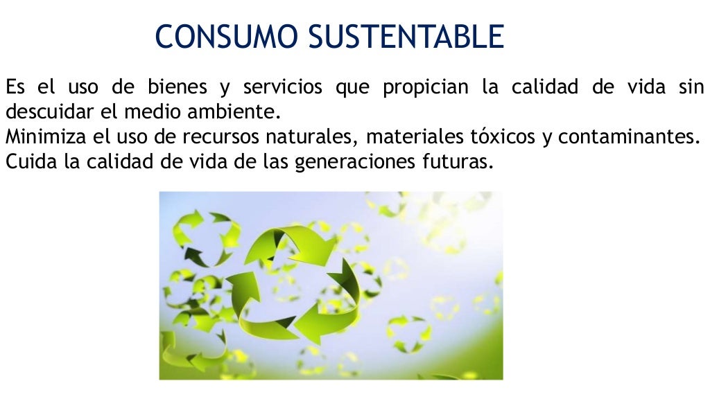 Consumo sustentable