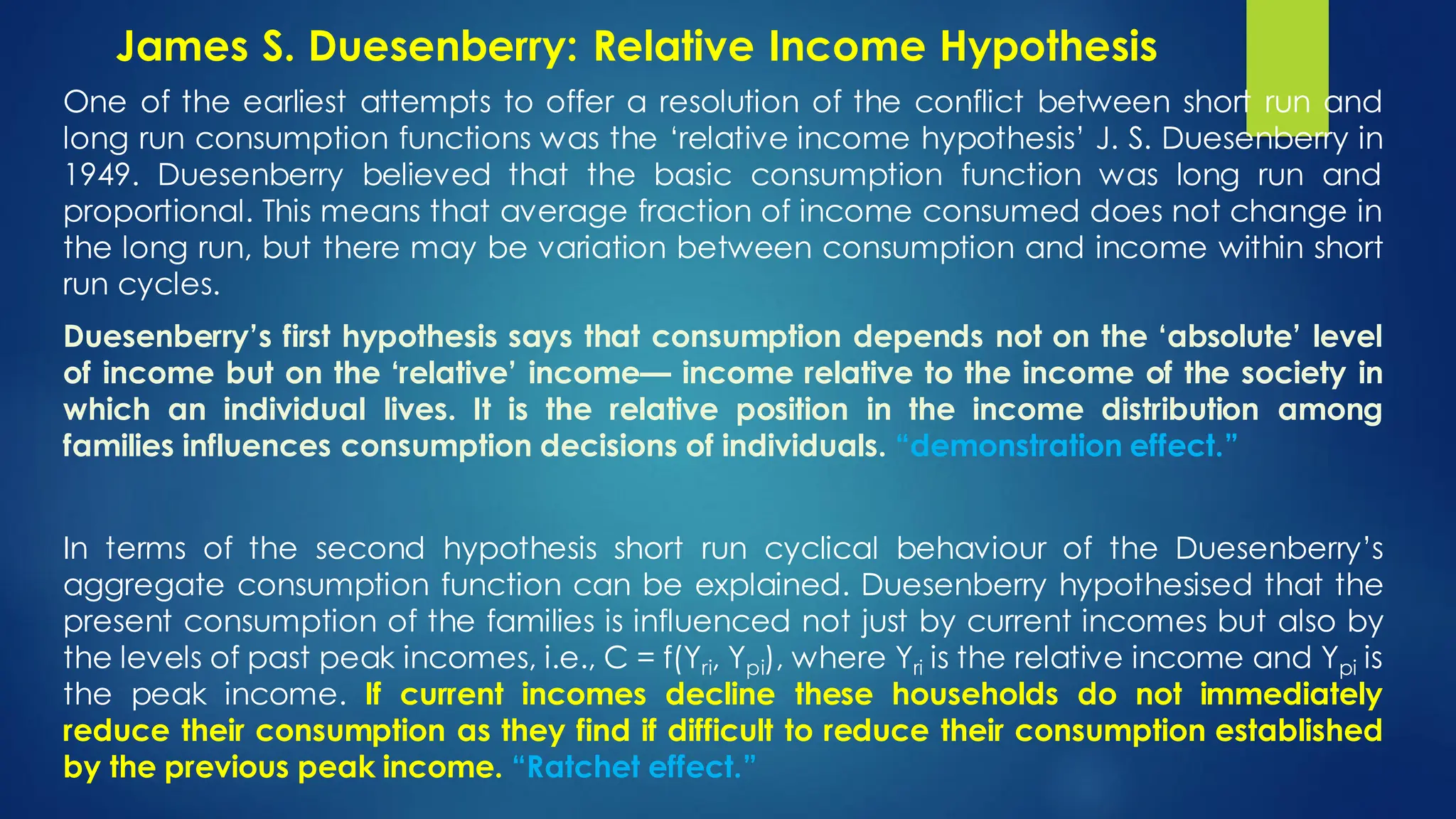 Complete Macro Economics: Consumption Function | PDF