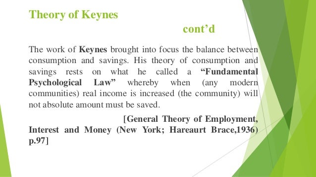 Consumption Theory