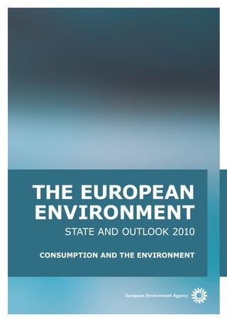 THE EUROPEAN
    ENVIRONMENT
	        STATE AND OUTLOOK 2010

    CONSUMPTION AND THE ENVIRONMENT
 