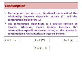 Consumption and investment function | PDF