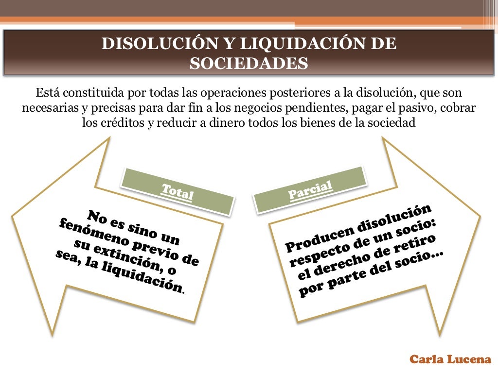 FUSION, LIQUIDACION Y DISOLUCION DE LAS SOCIEDADES MERCANTILES