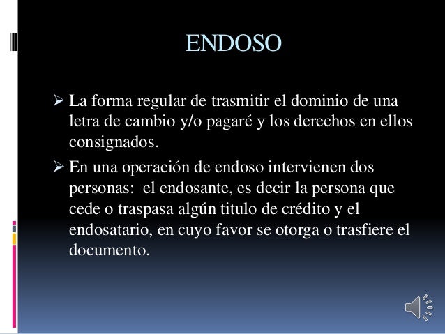 Documentos endosados
