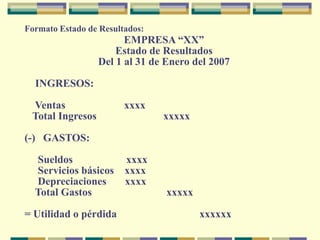  de los estados financieros.Entre los principios más relevantes tenemos los siguientes:Ente contable. Lo constituye la empresa que, como entidad desarrolla la actividad económica.Uniformidad. Los principios de contabilidad se aplicarán uniformemente de un periodo a otro.Empresa en marcha. La entidad se presume en existencia permanente.Revelación suficiente. La información contable presentada en los estados financieros se la debe hacer en forma clara y comprensible.Realización. Los ingresos son reconocidos cuando los activos se venden o se prestan los servicios.
