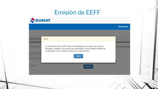 Emisión de EEFF
22
 