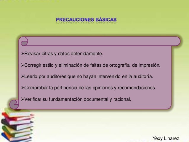 Papeles e Informes en la auditoria financiera