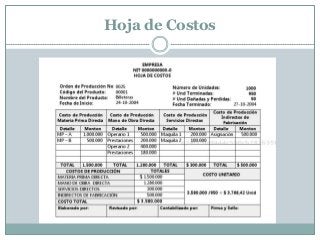 Hoja de Costos

 