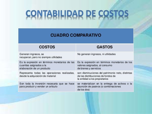 Contabilidad de costos