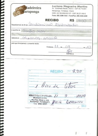 Prestação de Contas - Agosto 2010