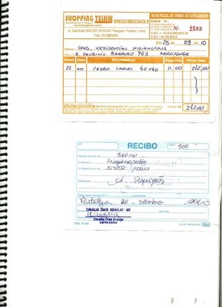 Prestação de Contas - Agosto 2010