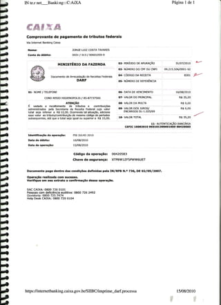Prestação de Contas - Agosto 2010