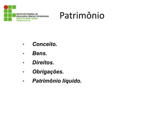 PatrimônioConceito.