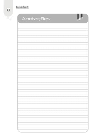 Contabilidade
8

         Anotações
 