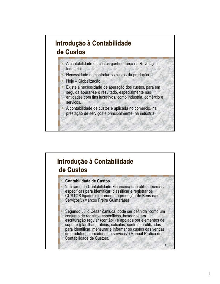 Contabilidade de custos artigos