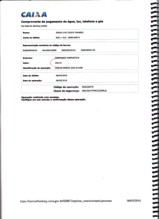 Prestação de Contas - Fevereiro 2010