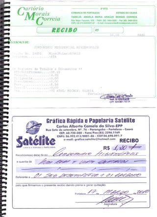 Prestação de Contas - Fevereiro 2010